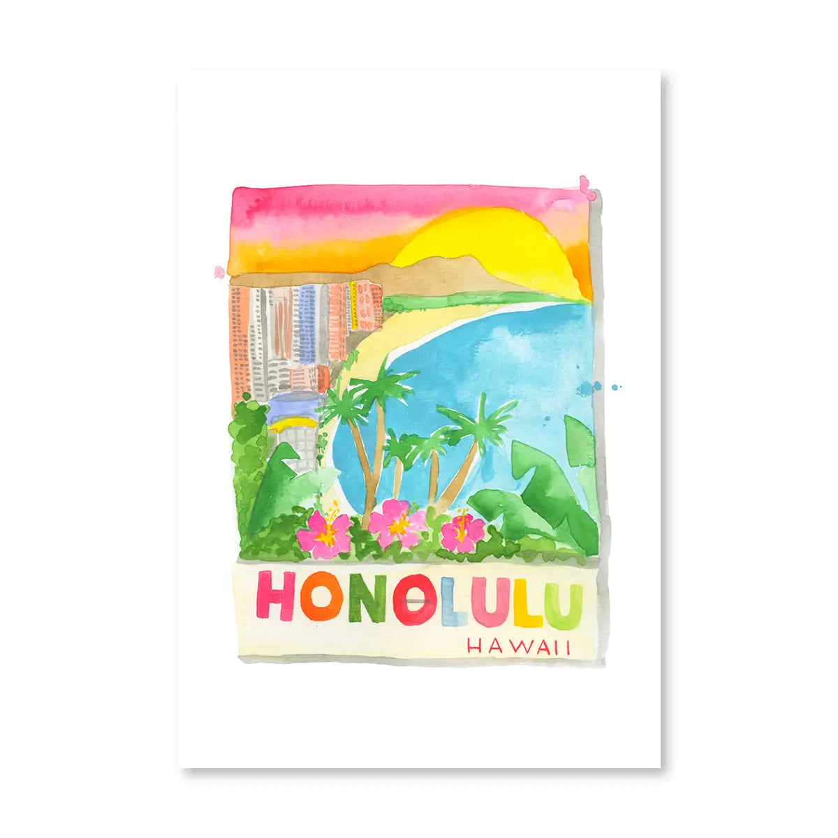 Honolulu Matchbox Print 5x7
