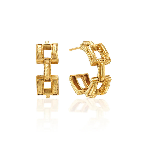 Pathway Gold Hoop Earrings