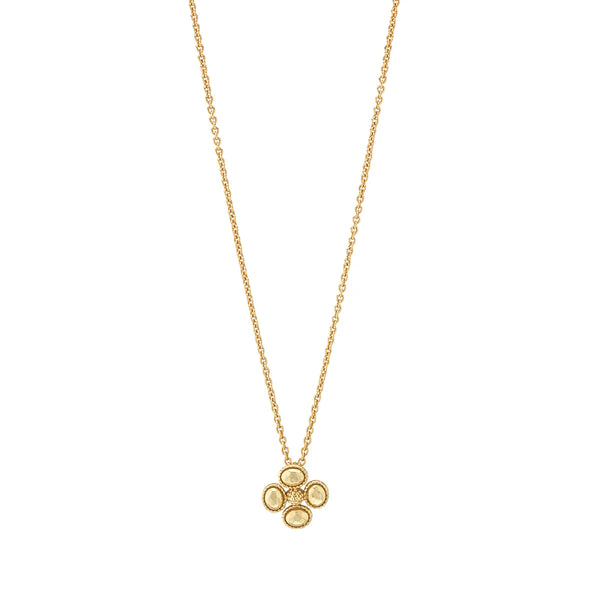 Berry Clover Station 16" Necklace