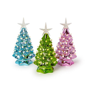 Metallic Christmas Tree w/ Lights