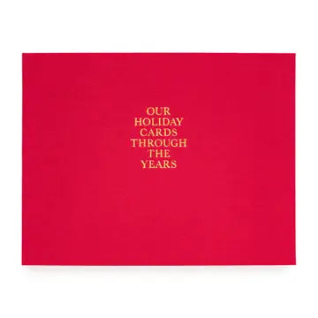 Red Holiday Card Book
