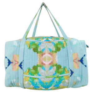 Stained Glass Blue Duffle Bag