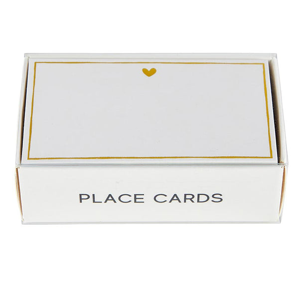 Gold Foil Heart Place Cards