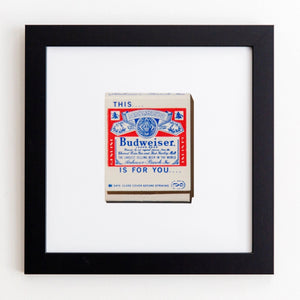 Budweiser Art Print-Black Frame