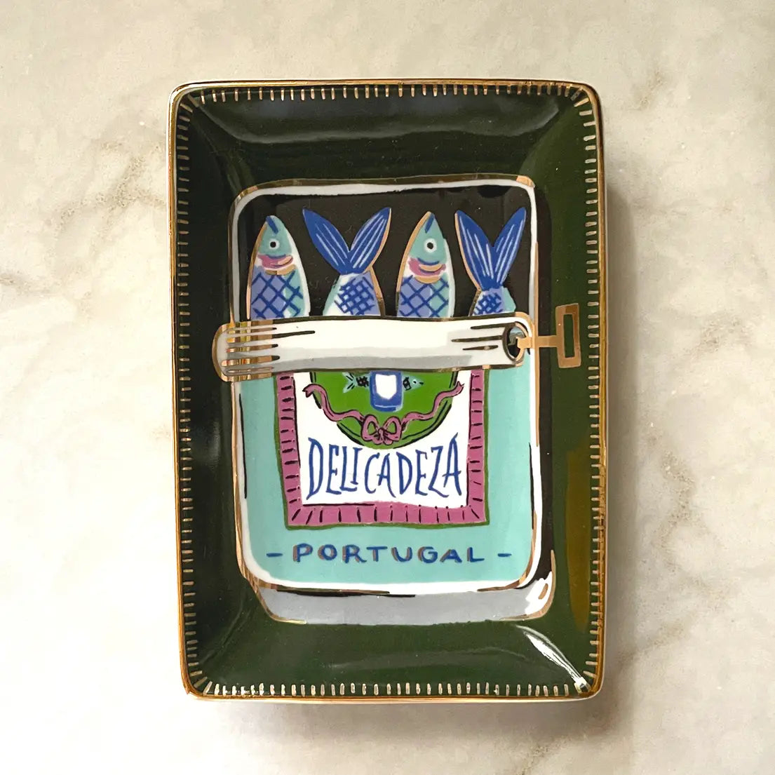 Sardines Porcelain Trinket Dish