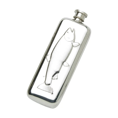 Fish Boot English Pewter Flask