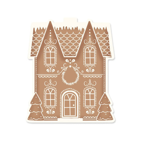 Gingerbread Mansion Bamboo Tray