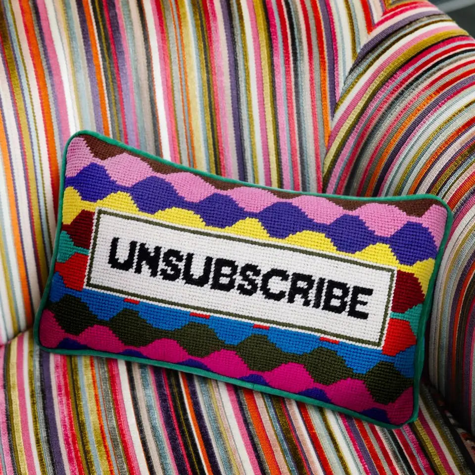 Unsubscribe Pillow