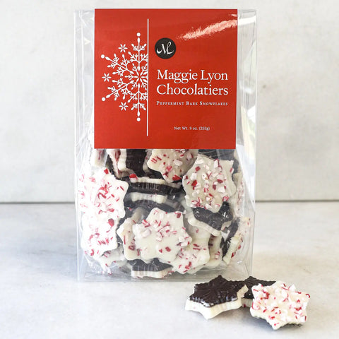 Dark/White Peppermint Snowflakes