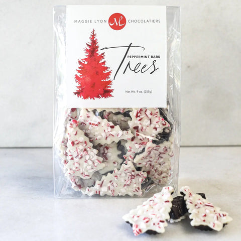 Dark/White Peppermint Bark Tree Bag