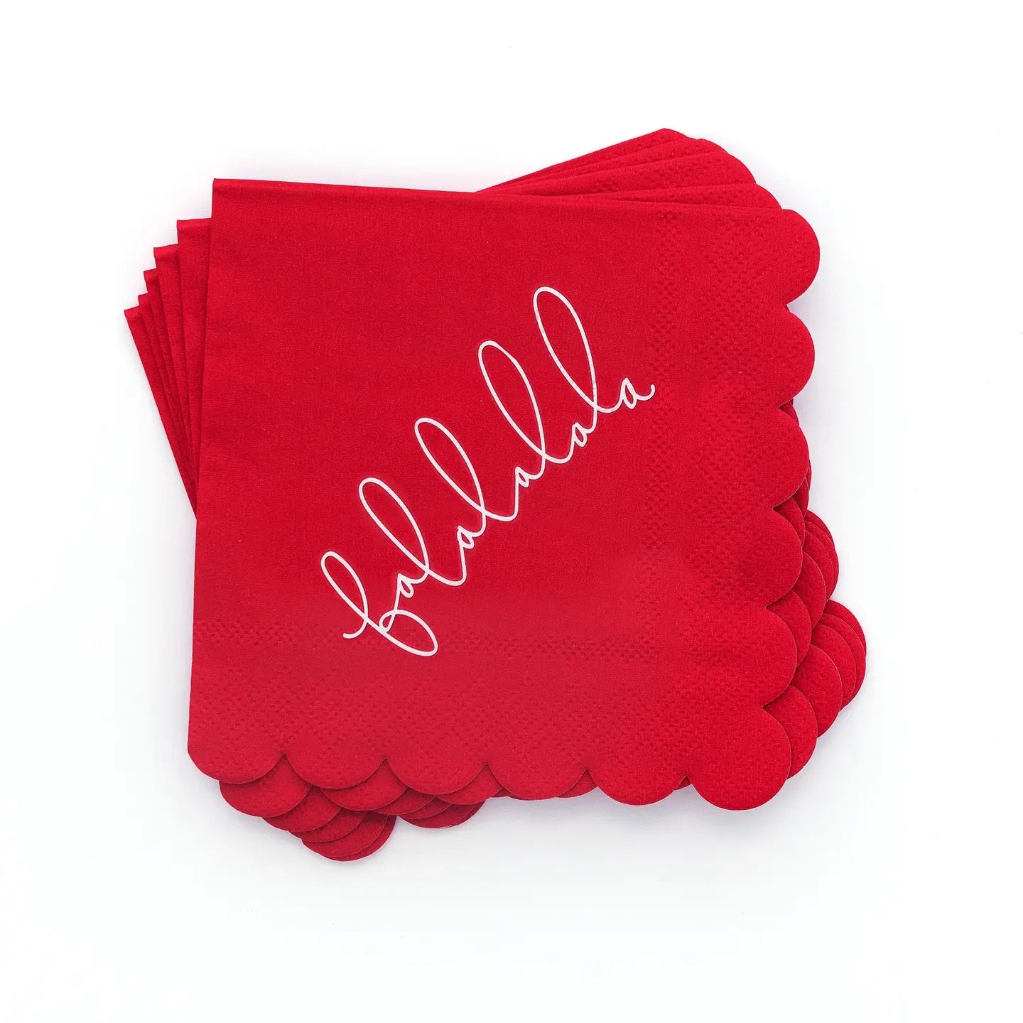 Falalala Scallop Paper Napkins