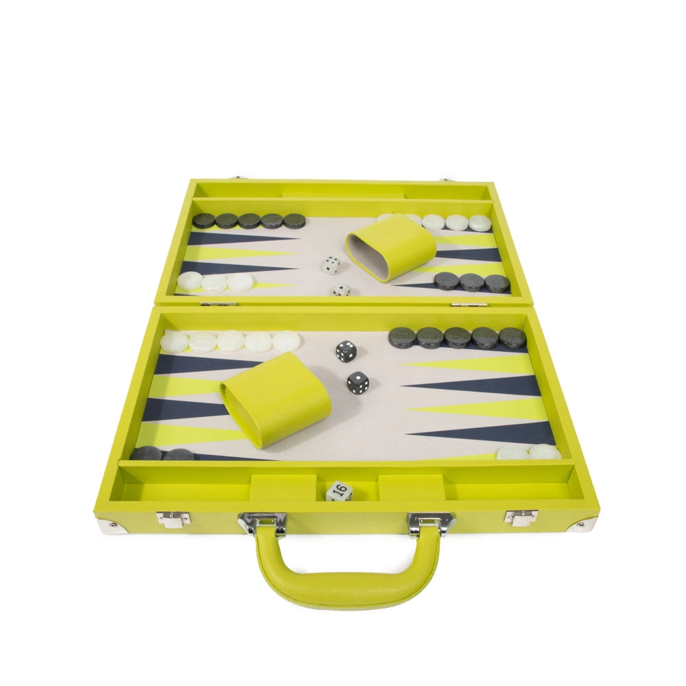 Lime Backgammon Set