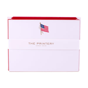 American Flag Engraved Note Cards