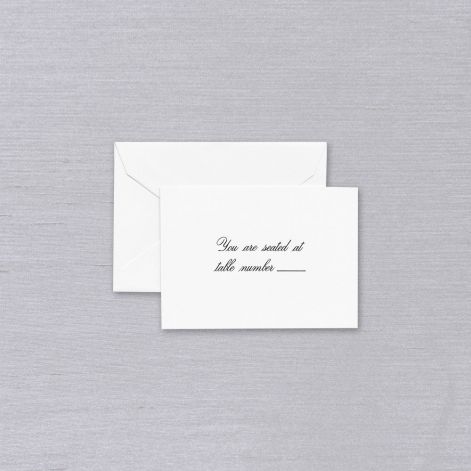 Pearl Script Text Table Cards