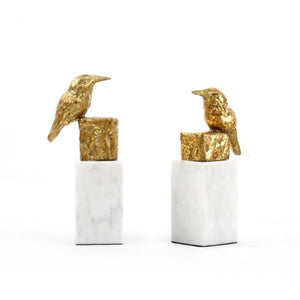 Gold Finch Statues