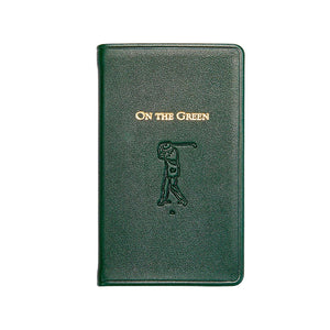 On The Green Leather Golf Log Book