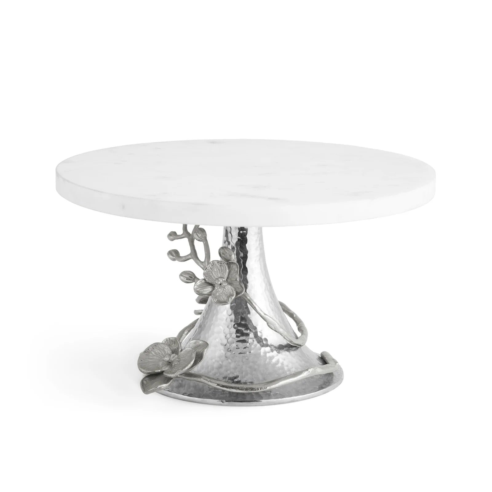 Aram White Orchid Cake Stand