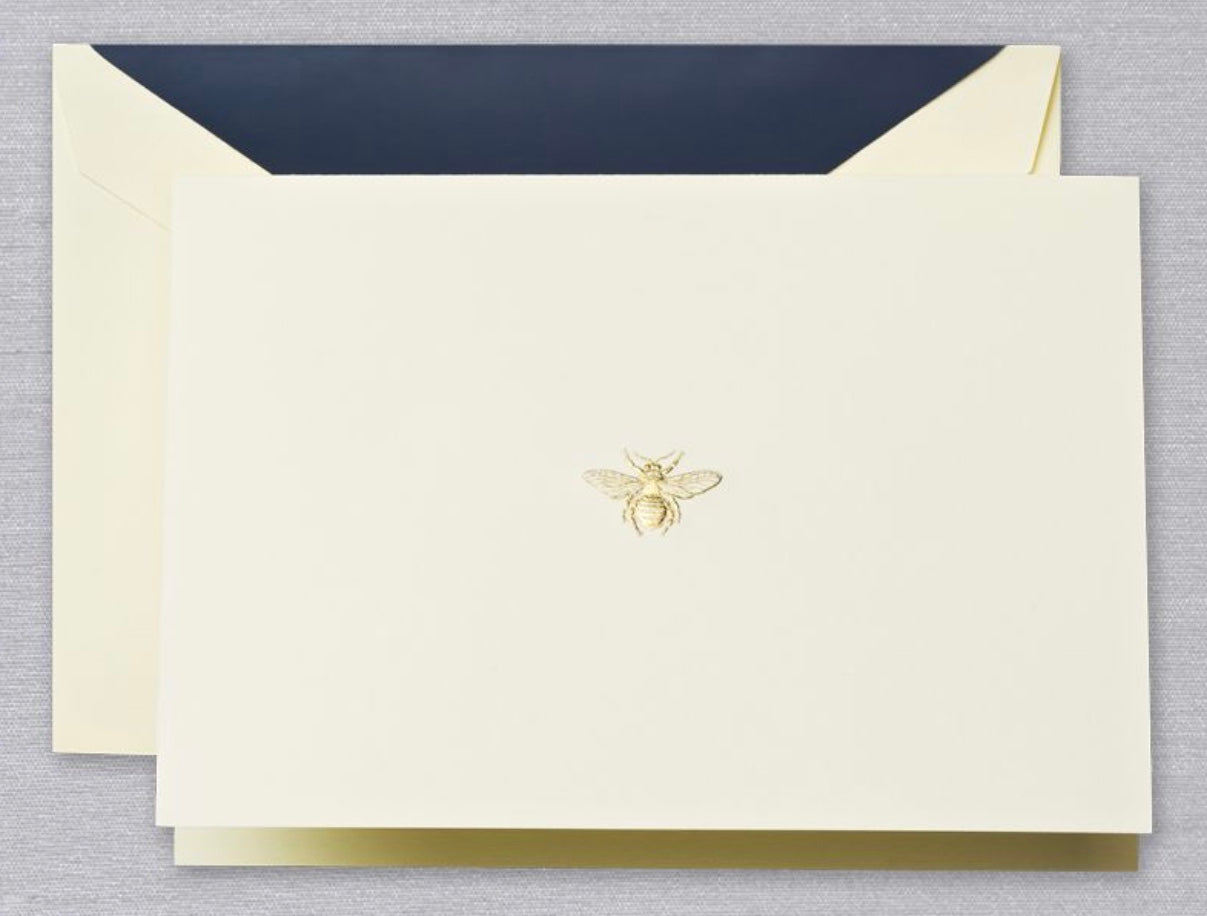 Engraved Gold Bee Notes