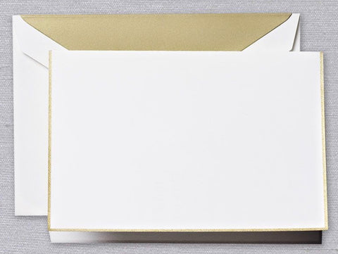 Gold Bordered Pearl White Notes